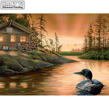 Full Round Diamond 5D DIY Diamond Painting Embroidery Cross stitch  landscape Rhinestone Mosaic Painting Decor Gifts 2024 - buy cheap