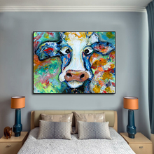 Cow Print Oil Painting Canvas Art Wall Pictures for Living Room Home Decor Animal Painting Cow Posters and Prints No Frame 2024 - buy cheap