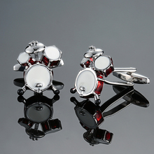 DY New high quality music equipment design Red rack drum Cufflinks fashion Men's French shirt Cufflinks free shipping 2024 - купить недорого