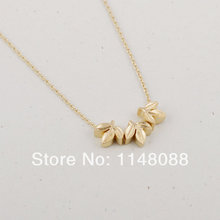 New Fashion Hotting Sale High Quality  Gold Silver Charming Style Shining Trendy Triple Laurel Leaf Necklace 2024 - buy cheap