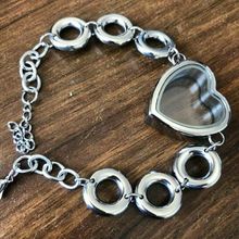 Fashion Stainless Steel Heart Lockets Bracelets Heart Shaped Floating Lockets Charms Bracelets 4 Styles DIY Jewelry Gift SL014 2024 - buy cheap