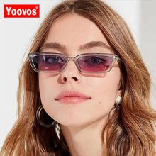 Yoovos 2021 Vintage Small Frame Sunglasses Women Luxury Rectangle Ocean Lens Glasses Mirror Oculos De Sol Feminino UV400 2024 - buy cheap