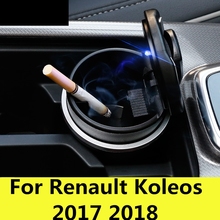 Cenicero portátil para coche y camión, Cenicero LED sin humo para Renault Koleos 2017, 2018 2024 - compra barato