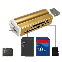 Многофункциональный картридер USB 2,0, картридер Micro SD TF MMC SDHC MS, картридер, высокоскоростной картридер для карт памяти, аксессуары для ноутбука 2024 - купить недорого