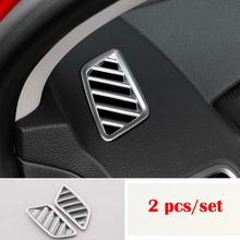 For Mitsubishi Eclipse Cross 2017 2018 ABS Matte/Carbon fibre Car front Small air outlet Decoration cover trim car styling 2pcs 2024 - buy cheap