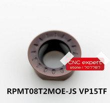 Free Shipping  10PCS cutting blade RPMT08T2MOE-JS VP15TF Turning blade,Suitable for SDGCR/SRDCR/SRACR Lathe tool 2024 - buy cheap