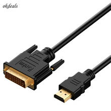 CN HDMI-DVI 24+1 Pin Adapter Gold Plated Male-Male Cable For 1080P HDTV PC XBOX 2024 - buy cheap