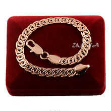 Men's Woman 7mm Rose Gold Color Bracelet Bangles 18cm-23cm Jewelry 2024 - buy cheap