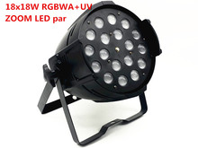 2 pz/lotto 18x18 w zoom par luce dmx luci dj par 64 rgbwa uv 6in1 led par luce per dj party discoteca 2024 - buy cheap