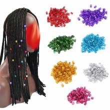 100PCS/Bag Colorful Hair Braiding Beads Hair Braid Tube Rings Cuff Styling Decoration Tools Hair Braiding Dreadlock Accessories 2024 - buy cheap