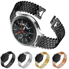 Pulseira de relógio inteligente de substituição em aço inoxidável, pulseira da moda para samsung galaxy watch 46mm, gear s3 2024 - compre barato
