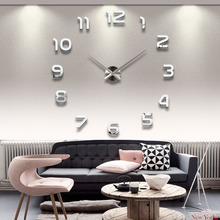 New Clock Watch Wall Clocks Quartz Needle Horloge 3d Diy Acrylic Mirror Stickers Home Decoration Living Room 37inch FreeShipping 2024 - buy cheap