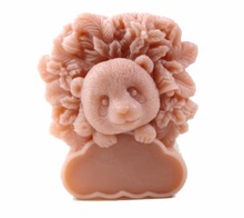 Форма в виде симпатичного медведя, силиконовая 3D форма для мыла, формы для рукоделия, формы «сделай сам» для свечей ручной работы S373 2024 - купить недорого