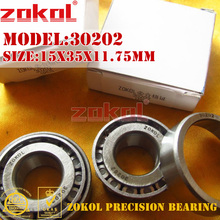 Rodamiento ZOKOL 30202 7202E, rodamiento de rodillos cónico, 15x35x11,75mm 2024 - compra barato