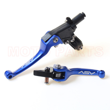 Blue Alloy levers ASV F3 Series 2ND Clutch & Brake Folding Lever Modify Parts Motorcycle ATV Dirt Pit Bike WR YZ YZF WRF 2024 - buy cheap