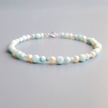 Lii Ji-pulsera de perlas de agua dulce para mujer, brazalete delicado de Plata de Ley 925, regalo de joyería 2024 - compra barato