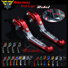 RiderJacky LOGO "Rebel" Motorcycle CNC Brake Clutch Levers For Honda Rebel CMX250 1996-2011 2010 Adjustable Extendable Foldable 2024 - buy cheap