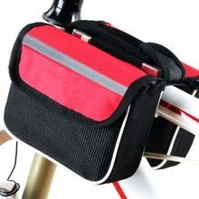 Bicycle accessories outdoor riding on the tube bag three-in-one mountain bike rainproof trabecular double saddle bag 2024 - buy cheap