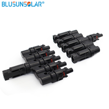 Blusunsolar50 pares/lote impermeable hembra/macho 5 en 1 Conector de rama paralelo conector Solar para sistema de Panel Solar TF0168 2024 - compra barato