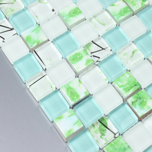 crystal glass mixed ceramic mosaic tiles EHM1072F for kitchen backsplash tile bathroom shower mosaic tiles wall cover 2024 - buy cheap