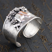 Deer king S925 sterling silver bracelet jewelry wholesale silver jewelry handmade Chiang Mai Thailand new female 2024 - buy cheap