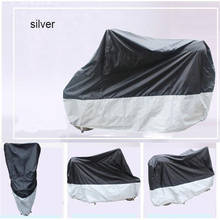 CARPRIE Motorcycle Covers Outdoor Vented Motor Bike Scooter Dust Rain Cover Large Waterproof Raincoat Black Silver  m22 2024 - buy cheap