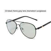 reggaeon Polarized Chameleon Sunglasses Men women high quality uv400 Anti Glare Driving  Photochromic sun Glasses BOX 2024 - buy cheap