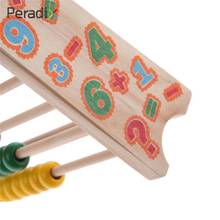 Навыки Abacus обучающая счетная игрушка красочная забавная счетная рамка рассчитать Монтессори 10-рядные дошкольные игрушки математические дети 2024 - купить недорого