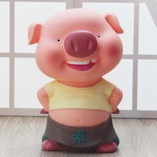 Hucha de cerdo de talla grande, hucha de cerdo, caja de dinero, regalo de cumpleaños para niños de dibujos animados 2024 - compra barato