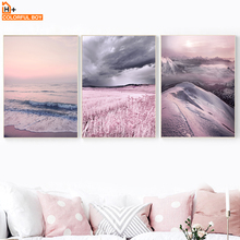 Canvas Art Print Lavender Sea Wall Painting Purple Nordic Posters And Prints Wall Pictures For Living Room Kids Bedroom Decor 2024 - buy cheap