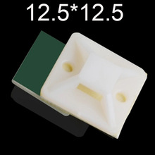 Ziplock de fio autoadesivo, 100 peças de suporte de cabo branco, base de cabos 12,5x12. 5 verde azul, braçadeiras de fixação de assento 2024 - compre barato