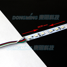 20 шт./лот 36 светодиодов/0,5 м Светодиодная лента luces 5050 SMD Светодиодная лента RGB DC 12V Светодиодные Жесткие Полосы кухня светодиодная подсветка под шкаф 2024 - купить недорого