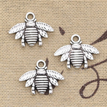 15pcs Charms Bumblebee Honey Bee 21x16mm Antique Making Pendant fit,Vintage Tibetan Bronze Silver color,DIY Handmade Jewelry 2024 - buy cheap