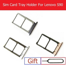 100% подлинный держатель лотка для Sim-карты для Lenovo S90 S90T S90U S90E держатель лотка для Sim-карты адаптер серый цвет Замена Ремонт 2024 - купить недорого