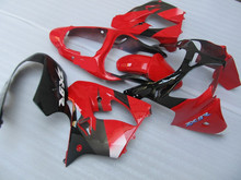 Инъекция Moldfor KAWASAKI Ninja ZX9R 00 01 ZX 9R 2000 2001 zx9r 00 01 ABS Горячий красный глянцевый черный обтекатель набор + 7 подарков KI12 2024 - купить недорого