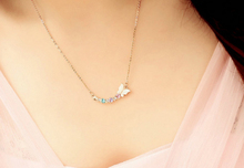 Butterfly crystal necklace 2015 korean jewelry women accessories wholesale gros collier femme/maxi colar/collana/gargantillas 2024 - buy cheap