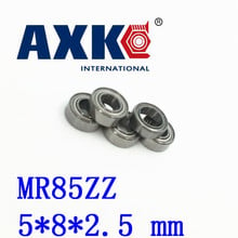 Axk Free Shipping 10 Pcs Mr85zz Abec-5 5x8x2.5 Mm Deep Groove Ball Bearings Mr85 / L-850 Zz 2024 - buy cheap