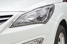 Tampa de lâmpada dianteira estilo abs, 2 unidades por conjunto para hyundai verna solaris 2014 2015 2016 2024 - compre barato