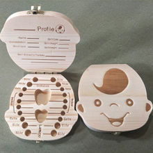 Детская деревянная коробка для хранения зубов, записывающая игрушка для роста, органайзер для хранения молочных зубов, Детские коробки для хранения зубов, Органайзер 2024 - купить недорого