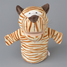 25cm amarelo tigre pelúcia mão fantoche, bebê crianças brinquedo de pelúcia presente frete grátis 2024 - compre barato