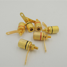 Gold audio Amplifier Speaker terminal Binding Post for 4mm Banana plug Jack Female Connector 2024 - buy cheap
