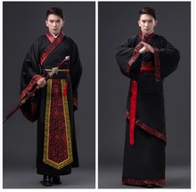 Chinese national hanfu black ancient china costume hanfu men clothing Traditional National Tang Suit stage  Costumes 2024 - buy cheap