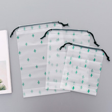 Cactus Transparent Cosmetic Bag Travel Storage Bag Women Drawstring Make Up Bath Organizer Storage Pouch Toiletry Wash Beauty 2024 - buy cheap