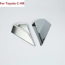 The New For Toyota C-HR CHR 2016 2017 ABS Chrome Spoilers Wing Trim Tail Rear Side Window Triangle Decor Cover Exterior Styling 2024 - buy cheap