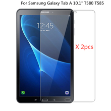 2pcs Premium 0.3mm 9H Protector de pantalla de vidrio templado para Samsung Galaxy Tab A 10.1 2016 T580 T585 Película protectora de seguridad 2024 - compra barato