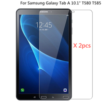 2pcs Premium 0.3mm 9H Screen Protector Tempered Glass For Samsung Galaxy Tab A 10.1 2016 T580 T585 Safety Protective Film 2024 - buy cheap