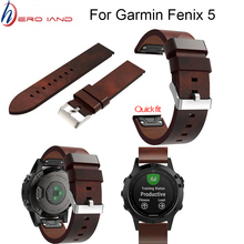 Pulseira de couro genuíno para relógio, acessórios para relógio para garmin fenix plus 22mm 2024 - compre barato