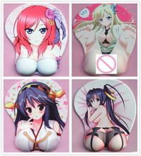 2020 new version Japanese anime 3d mouse pad wristbands Cartoon Creative sexy mouse pad Chest beauty mouse pad Free Shipping 2024 - buy cheap