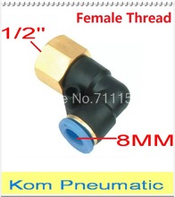 Fedex Free Shipping L Female Elbow PLF 8MM Tube Push in 1/2" Thread One Touch Air Fitting Joint Coupler Pipe Connect PLF 8-04 2024 - buy cheap