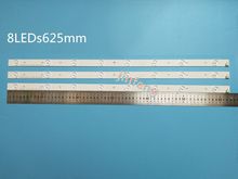 Новый комплект 3 шт. 8LED 625 мм Светодиодная подсветка полоса для TOSHIBA 32L2333DG SVT320AE9_REV1.0_121012 LSC320HN03-T01 2024 - купить недорого